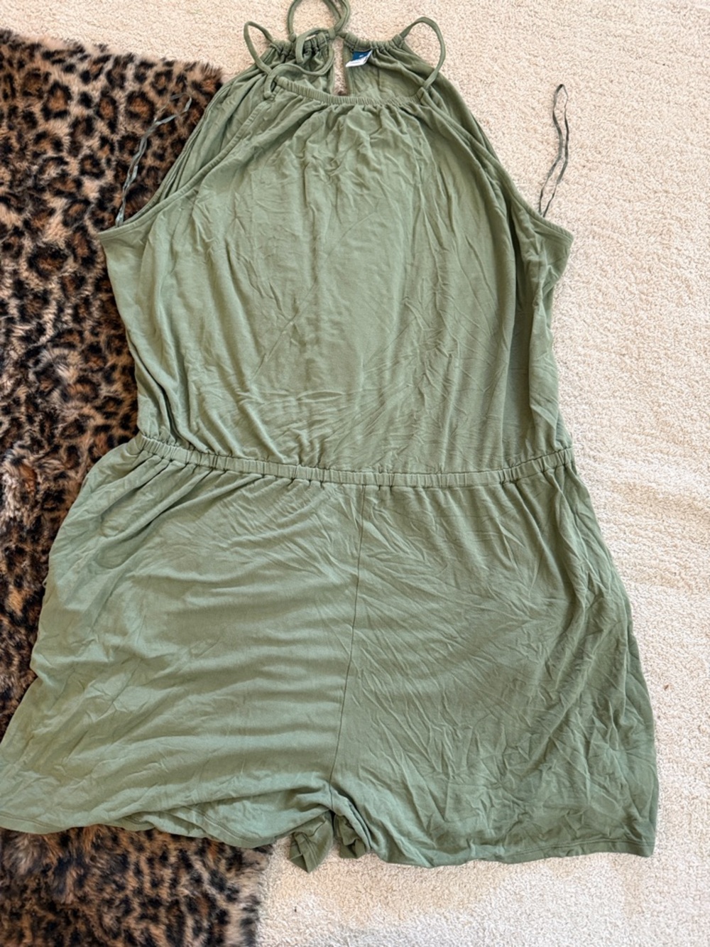 Old Navy Olive Green Romper